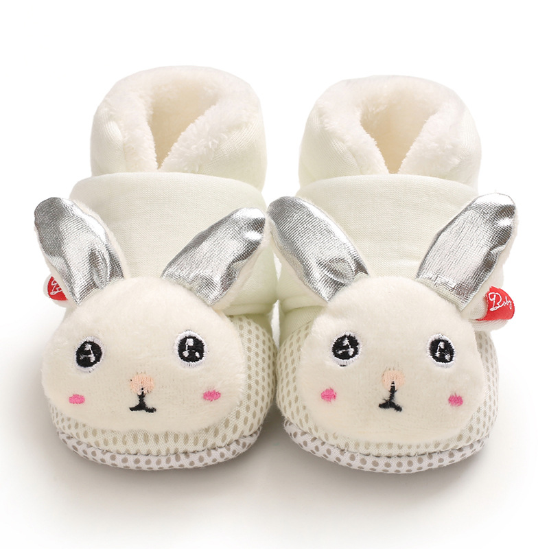 Infant Winter Shoes Toddler Cute Cartoon Cotton Warm Fluffy Baby Boots Shoes Cutefeet First Walker Shoes for Newborns