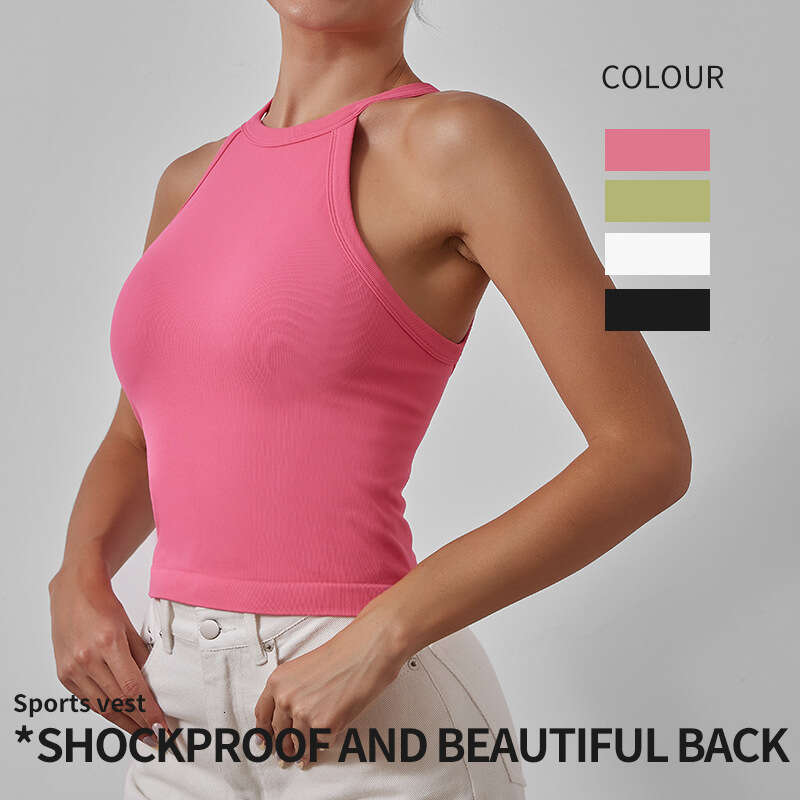 Sports with moderate strength, shock-absorbing, gathered together, chest cushion, neck hanging, slimming, yoga, beautiful back bra