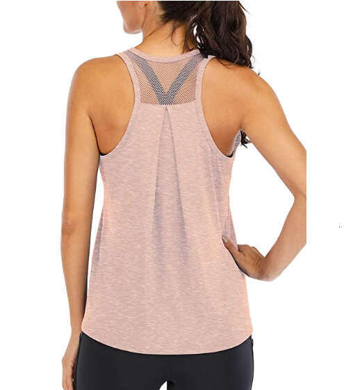 2023 new sports loose I-shaped women's mesh backless running vest women