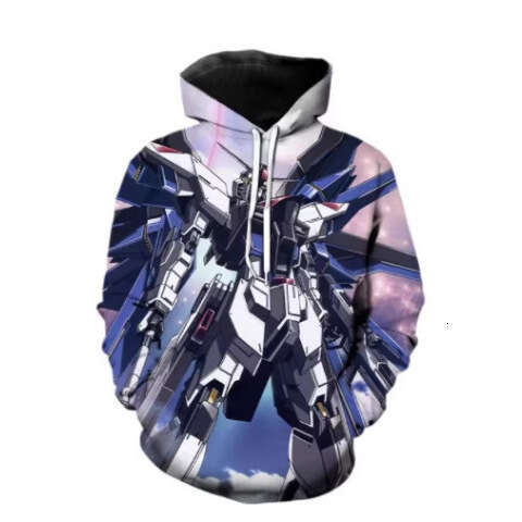 Autumn and Winter New Men's Long Sleeve am Mech 3D Digital Printed Casual Hoodie