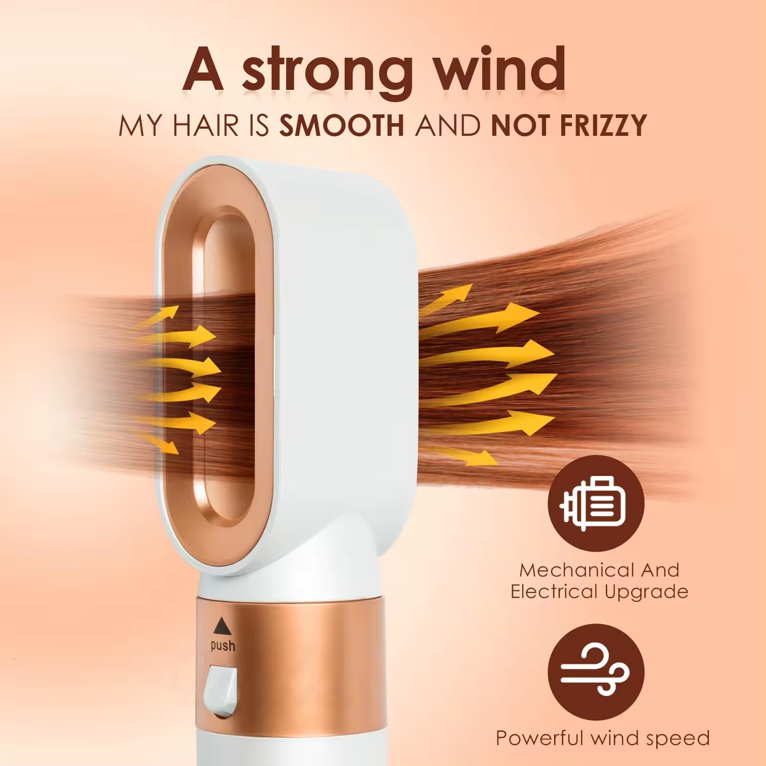 New 5 In1 Curg Iron Straightener With Brush Hairdryer For Dryer Hair Multi Styler
