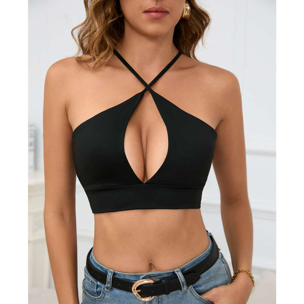 2024 Small Tank Women's Hollow Hanging Strap Sexy Summer Top Women