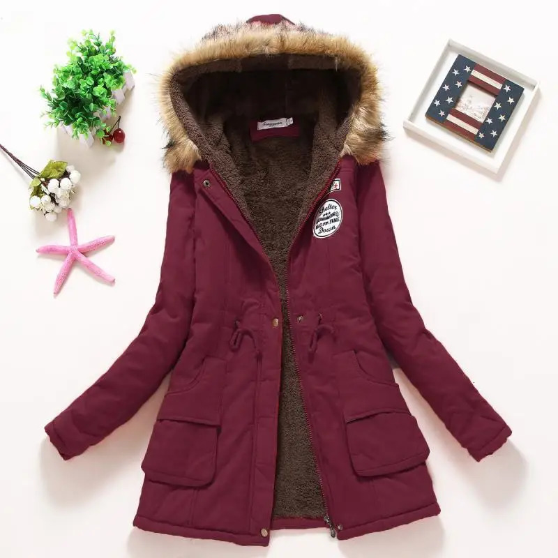 2023 Autumn Winter Women Cotton Jacket Padded Casual Slim Coat Emboridery Hooded Parkas Wadded Warm Overcoat Fashion 241120