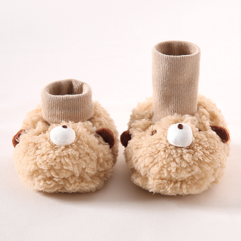 Newborn Winter Shoes Cute Cartoon Baby Sock Shoes Littlesprouts Soft Cotton Anti Slip Infant Toddler Little Kids Crib Socks Shoes