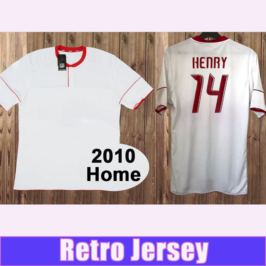 2010 New Yo Rk Retor Mens Soccer Jerseys HENRY ANGEL ROBINSON Home White Football Shirt Vintage Short Sleeve Adult Uniforms