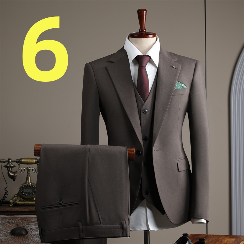 Men's k1445 Suit - Large Size Professional Wear for Groomsmen & Work