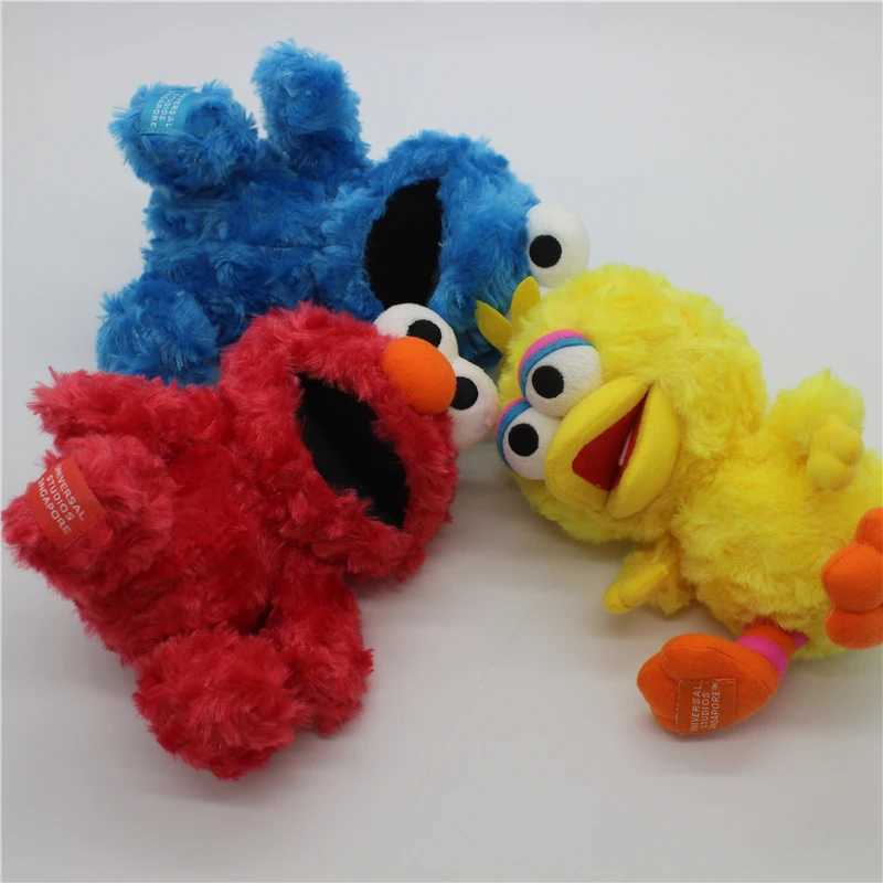 Plush Dolls 1 classic Elmo biscuit 15 cm monster big bird plush toy soft filled animal childrens educational toy Q241130