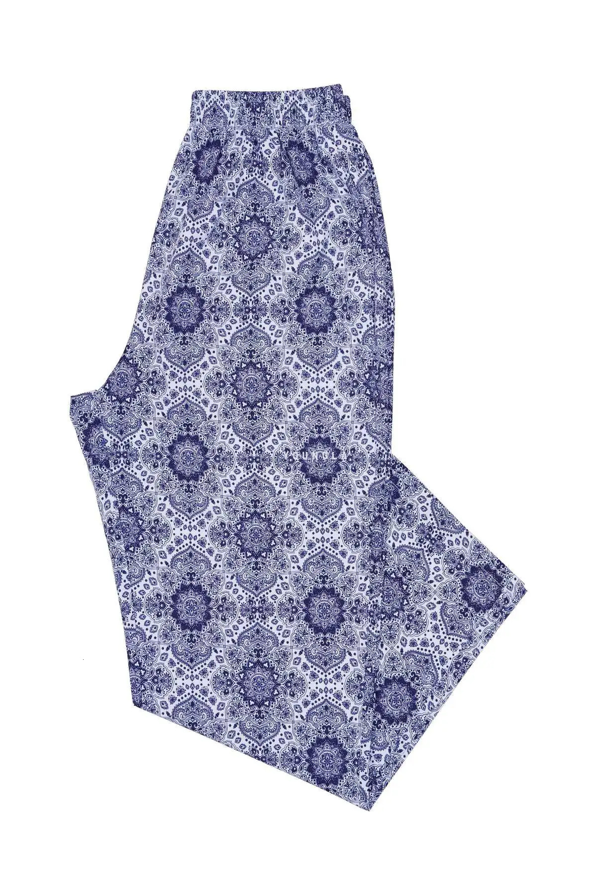 Retro Thin Pants Mens Summer Breathable Quick Drying Loose Sports Fitness Casual Digital Printed 241120