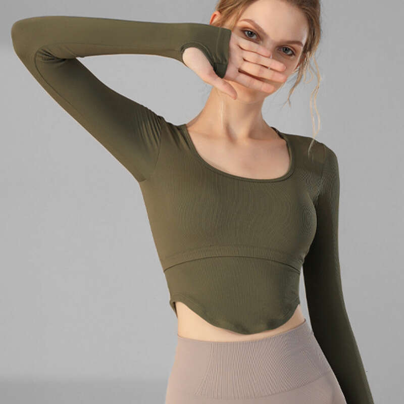 New yoga clothes for women in and winter, high-end temperament, professional fiess, Pilates training, new long sleeved autumn