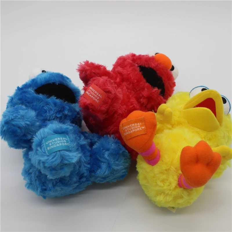 Plush Dolls 1 classic Elmo biscuit 15 cm monster big bird plush toy soft filled animal childrens educational toy Q241130