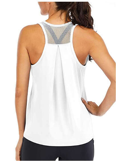 2023 new sports loose I-shaped women's mesh backless running vest women