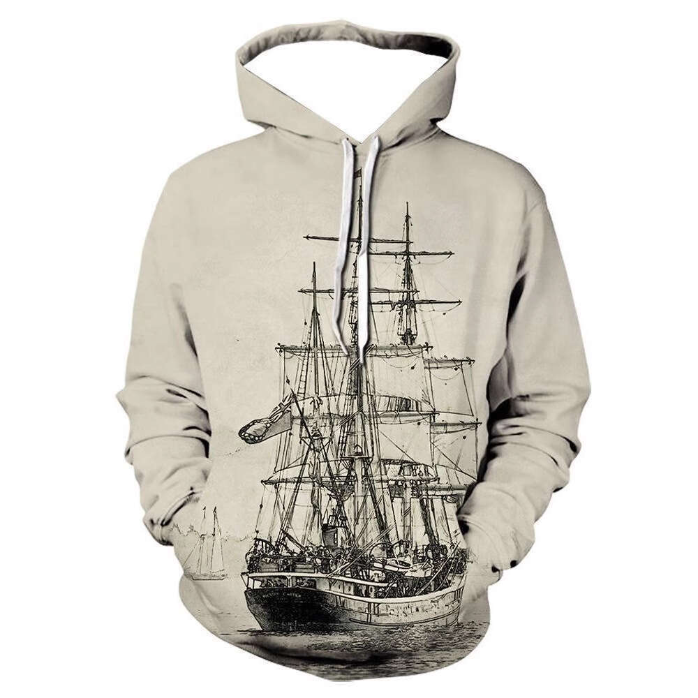 New hot selg 3D with digital printing for men's street sports fashion trend hooded hoodie