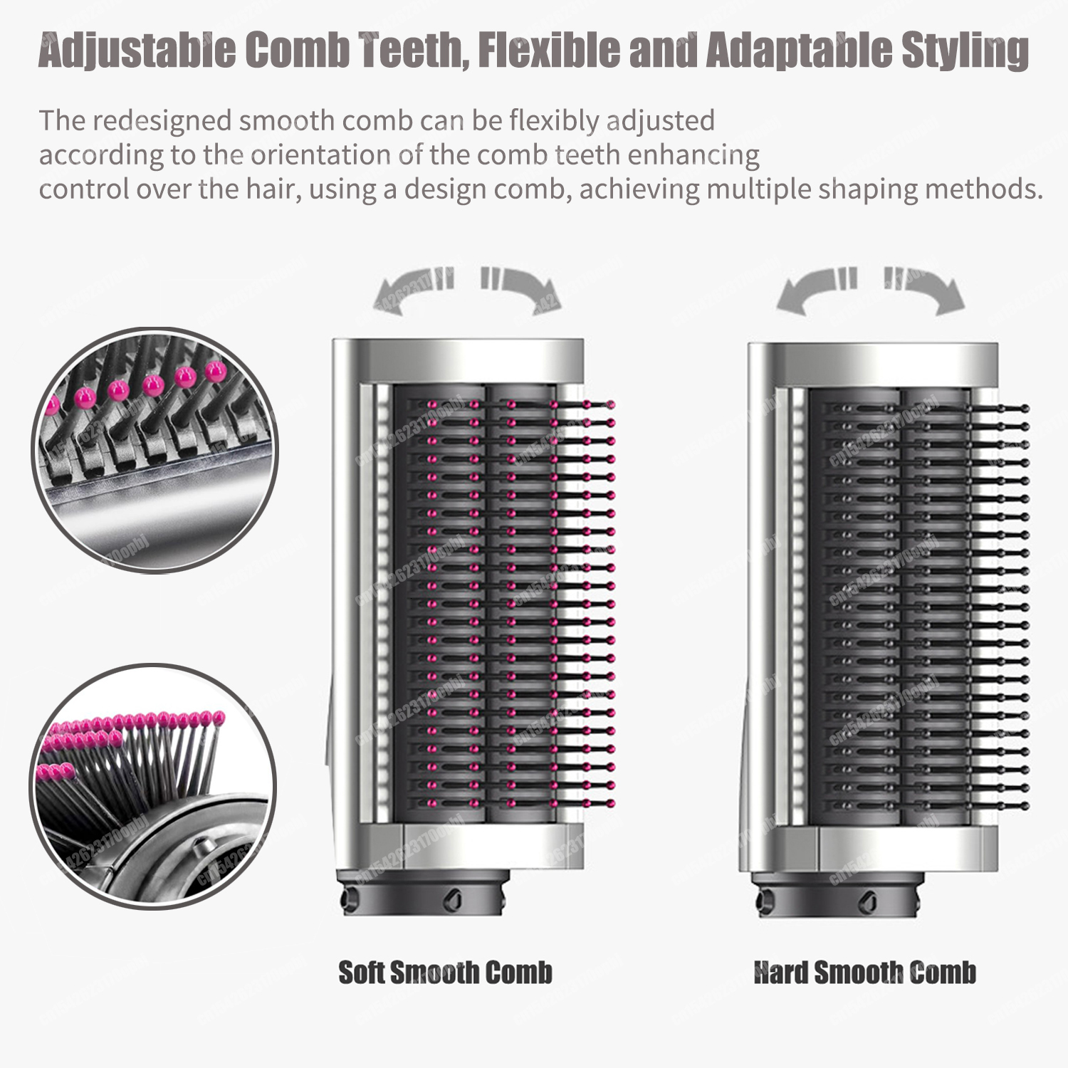 Hot Air Brush Wrap Multi 6In1 Professional Auto Curg Iron Straightener 20/30Mm Hair Curly Dryer Styler