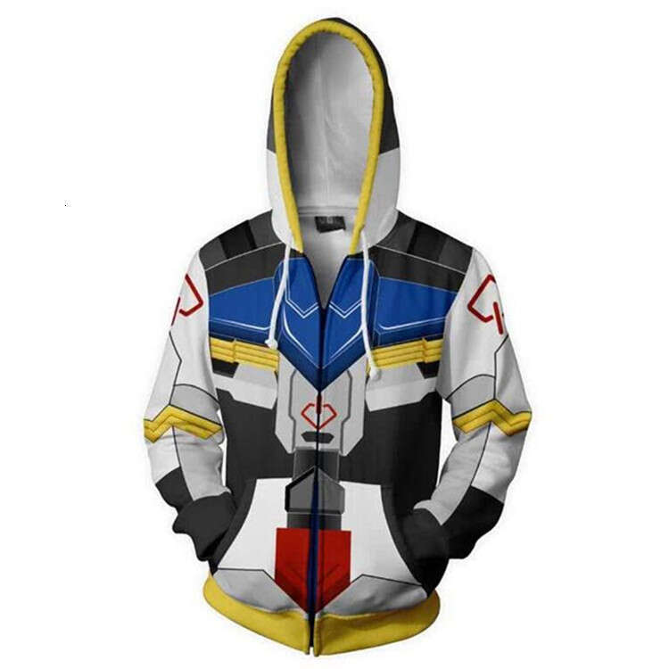 Autumn and Winter New Mobile Suit am 3D Printed Cardigan Hoodie Cosplay Accessories