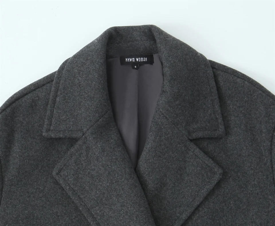 2024 AutumnWinter Product Womens Wear High End Casual Soft Loose Collar Long Sleeve Coat 241121