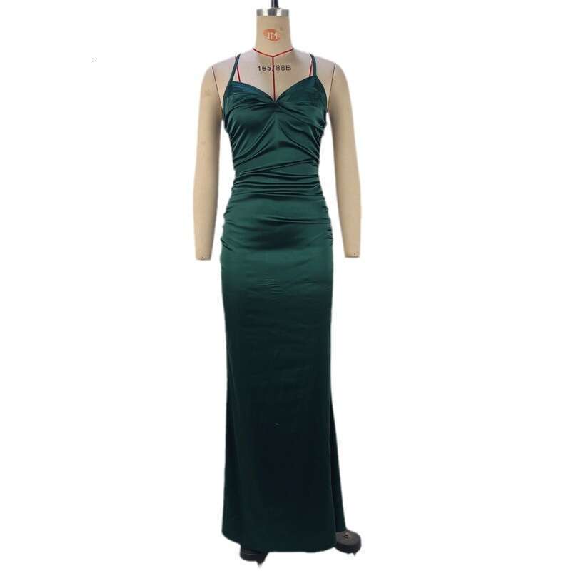 Women's Wear Shan Sexy Fashion Fit with Slim Strap Tight Wrap Hip Dress