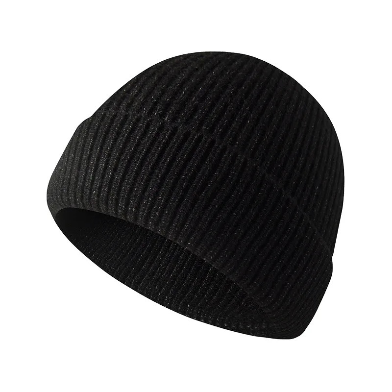 Warm Winter Hat Skull Caps For Men Women Soft Thermal Knit Beanie Thick Cuffed Beanies Male Outdoor Windproof Snow Ski Cap 241125