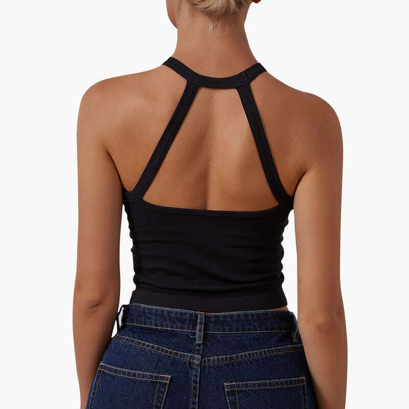 Sports with moderate strength, shock-absorbing, gathered together, chest cushion, neck hanging, slimming, yoga, beautiful back bra