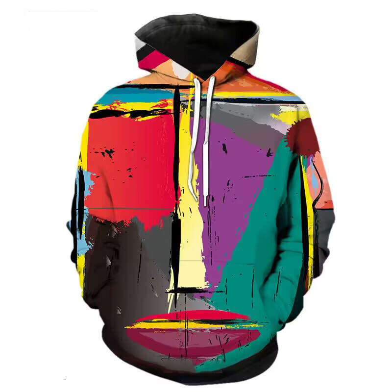 New Abstract Graffiti Art 3D Printed Sweatshirt Haruku Style Sportswear Street Hoodie