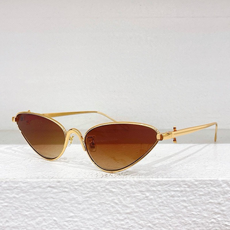 CAT EYE Designer Whirl Sunglasses For Women LW5121S Cateye Shaped Acetate Metal Construction Small Frame Glasses Men Popular Brown Lens Protection UV400 Eyeglass