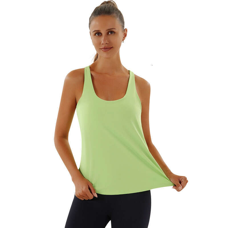 Sportswear women with bra, beautiful back yoga suit, sleeveless cover up shirt, breathable vest, fiess running vacation two-piece top set
