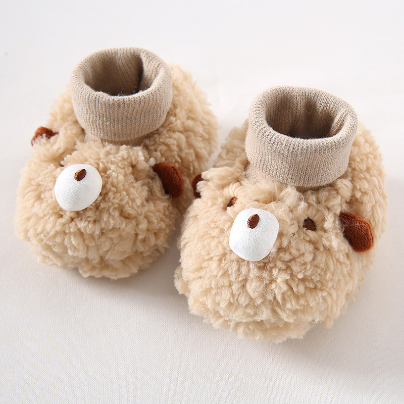 Newborn Winter Shoes Cute Cartoon Baby Sock Shoes Littlesprouts Soft Cotton Anti Slip Infant Toddler Little Kids Crib Socks Shoes