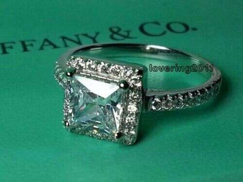 Princess Cut White Topaz Gemstone Gold Filled Wedding Ring Exquisite Desire Size 5-10 Jewelry for Women Lover Gift 9510