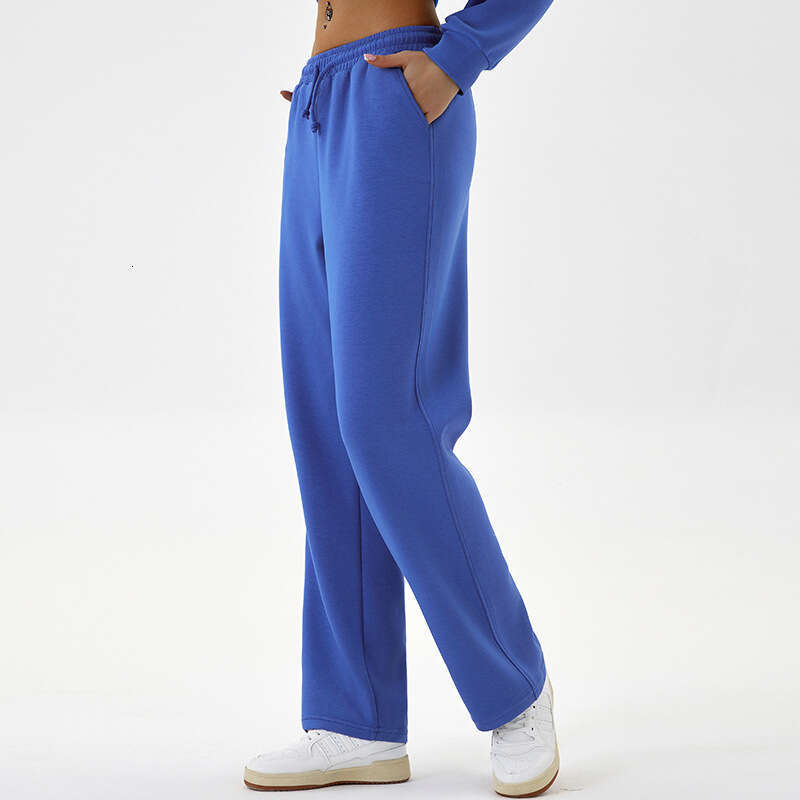 Loose sports pants, women's outdoor versatile drawstring, high waisted pocket, jogging, dancing, casual sweatpants