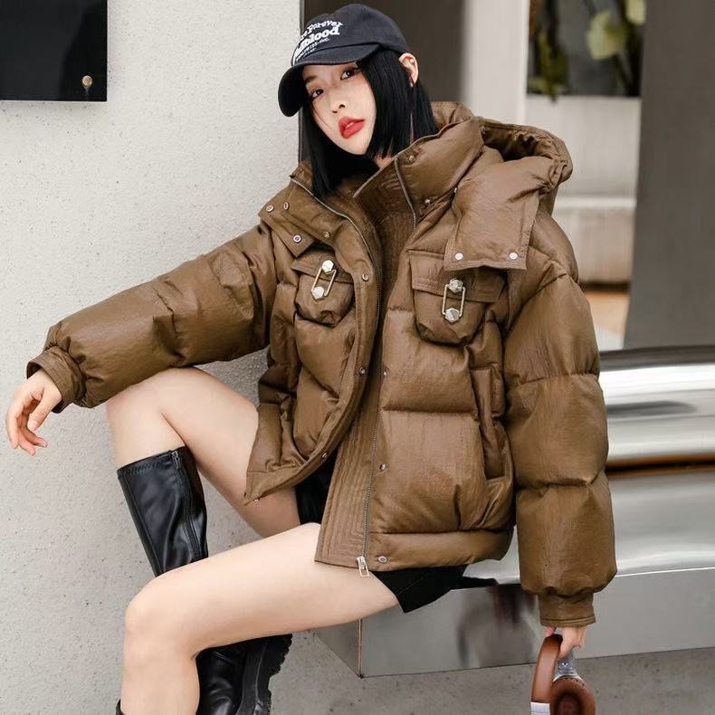 Designer's high-end fashionable with new national standard chip 90 white duck versatile down jacket