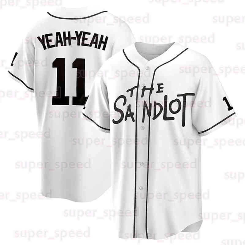 Alan Yeah-Yeah The Sandlot Movie Baseball Jerseys 30 Benny Rodriguez 5 Michael Squints Mens Palledorous McClennan Button Down Short Sleeve Shirts Sports Uniform