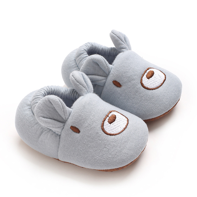 Infant Cartoon Animals Pattern Newborn Socks Shoes Cutefeet Little Toddler Non-slip Crib First Walkers Winter Baby Soft Warm Shoes