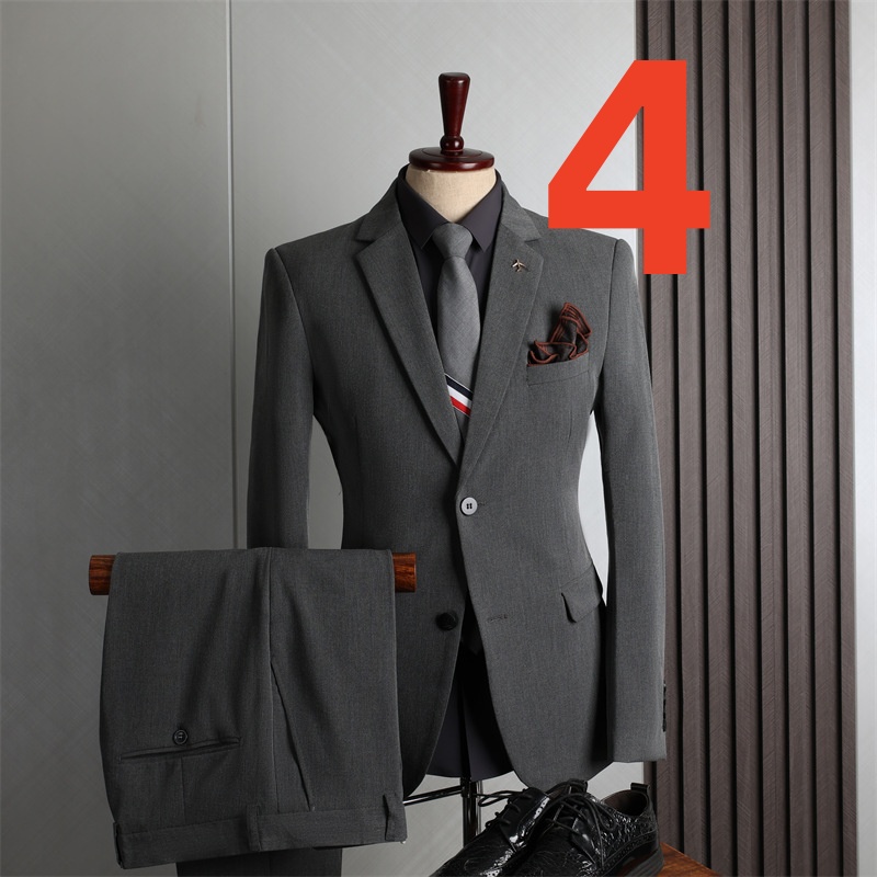 Autumn k1423 Men's Slim Suit Jacket Banquet Host Dress Suit Set High Quality