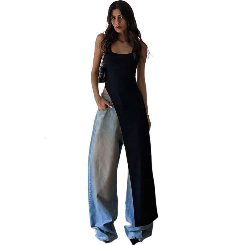Wind 2024 Summer New Women's Fashion One Piece Collar Slim Fit Irregular Hemp Knitted Bottom Shirt