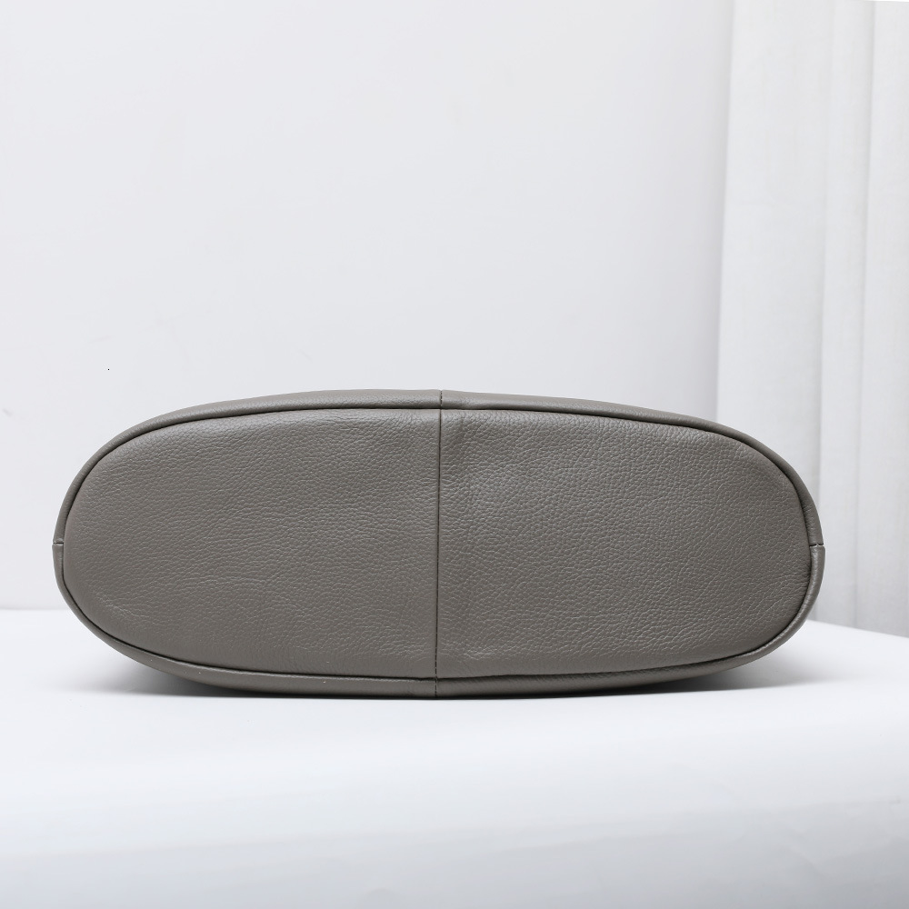 100% top layer cowhide armpit shoulder large capacity soft leather women's versatile casual bucket bag