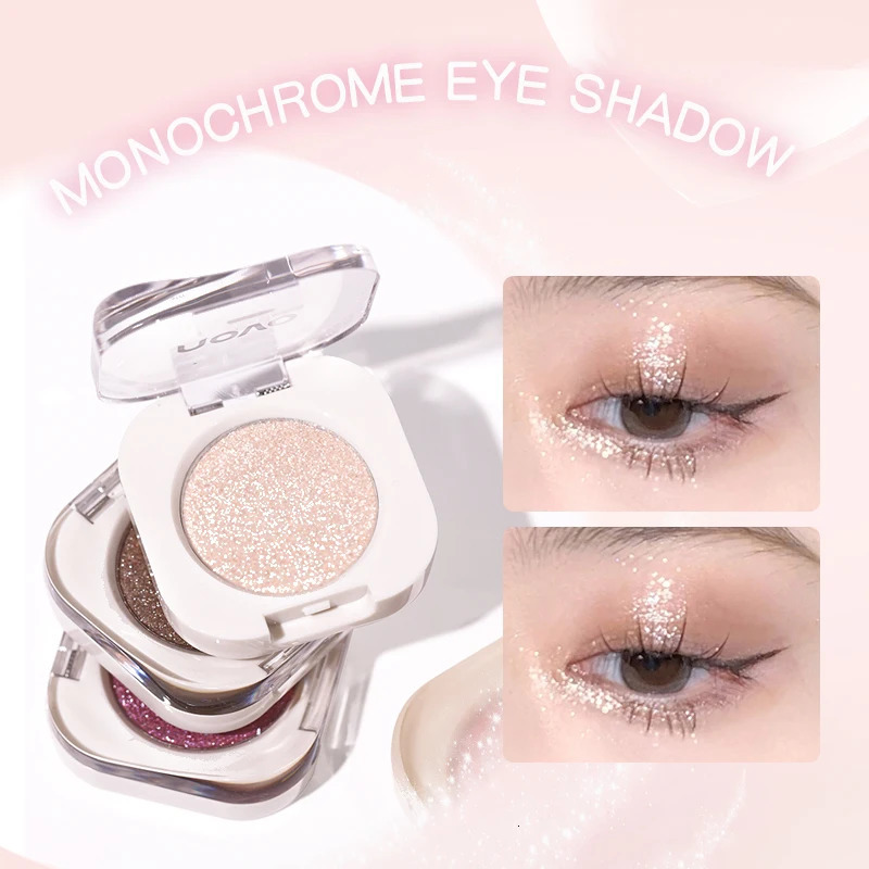 Diamond Silver Eyeshadow Lasting Waterproof Monochrome Shiny Eye Makeup Palette Shimmer Matte Grey Pink Brown Shadow Cosmeti 241118