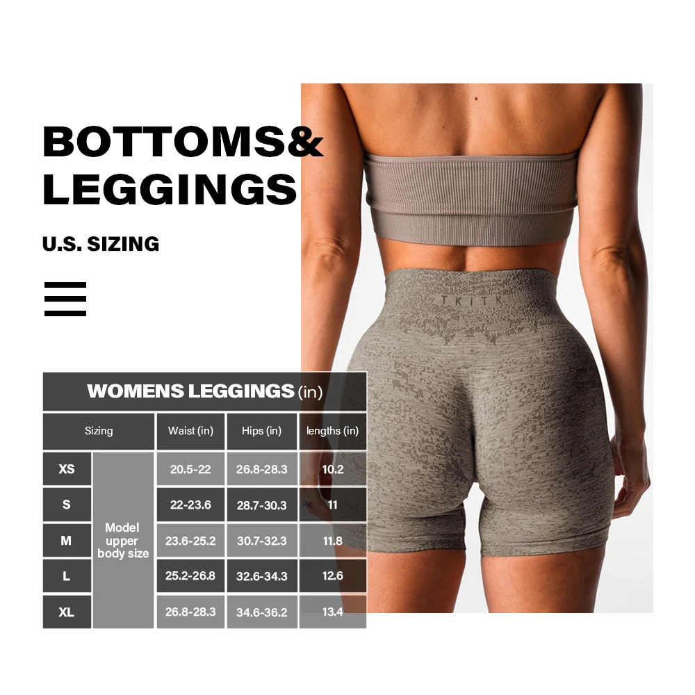 TKITK 2Pcs Digital Seamless Shorts Women Soft Workout Tights Fiess Outfits Spandex Yoga Short Gym Wear