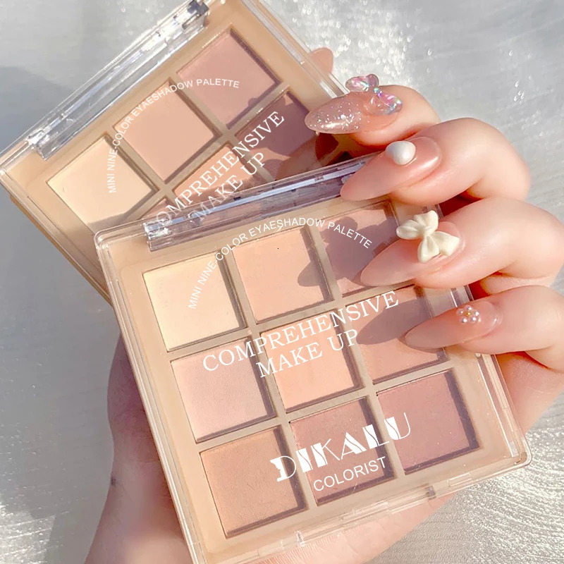 9 Colors Eyeshadow Palette Nude Korean Pearly Matte Rare Beauty Girlcult Daily Outdoor Eye Makeup for Women 241118