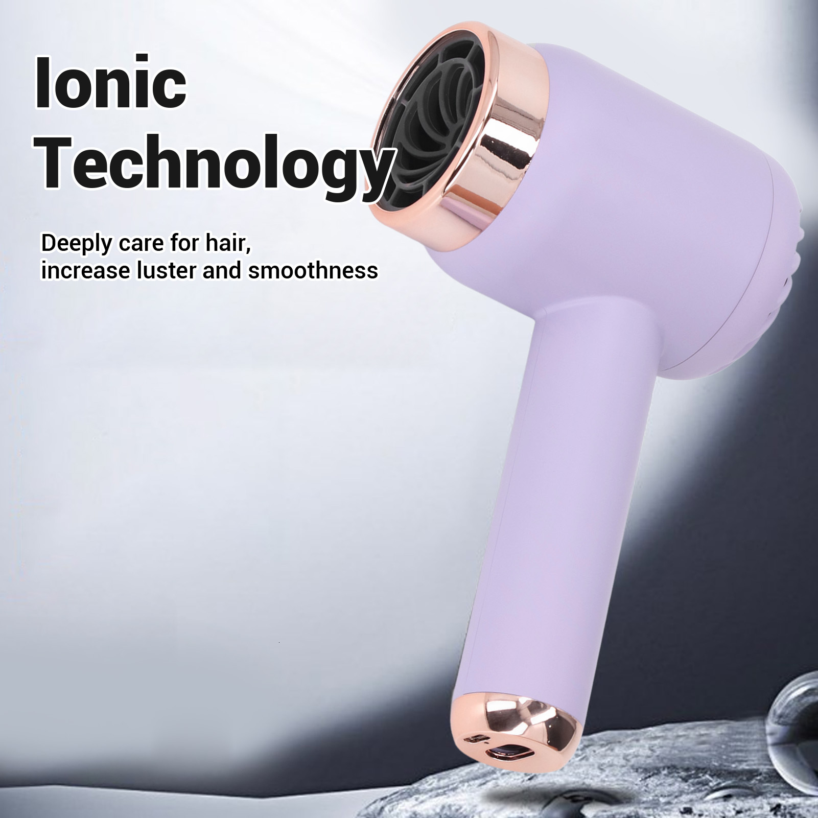 Ionic Hot Cold Dual Mode Fast Drying Portable Hair Cordless Blow Dryer For Home Dormitory