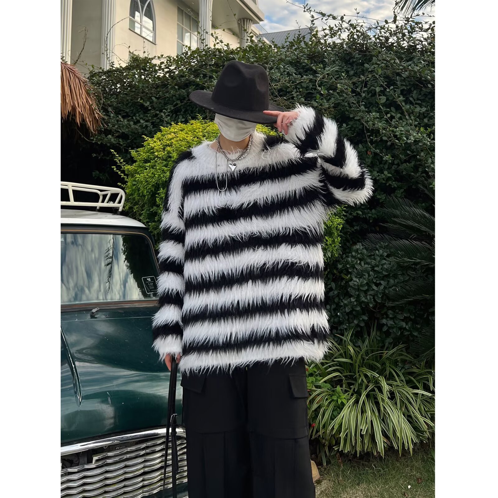 New round neck knitted sweater fashion brand cool autumn and winter basic shirt new men's temperament slim fit top designer trendy hoodie