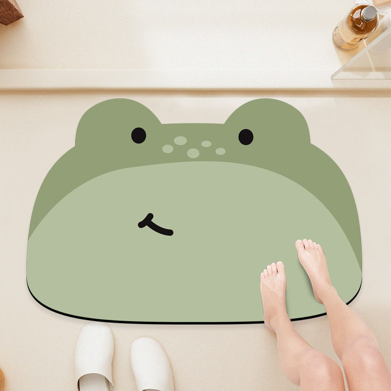 Bathroom Door Anti-slip Mat Bathroom Anti-fall Foot Mat Soft Diatom Mud Water-absorbing Quick-drying Mat