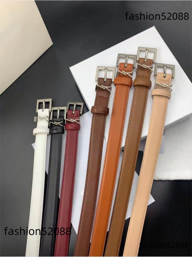 Belt for Women Genuine Leather Designer Buckle cnosme Waistband Cintura Ceintures High Quality Ladies Waist Belts girls Waistband Width 2.5cm 7 colors 3.0cm 4 color