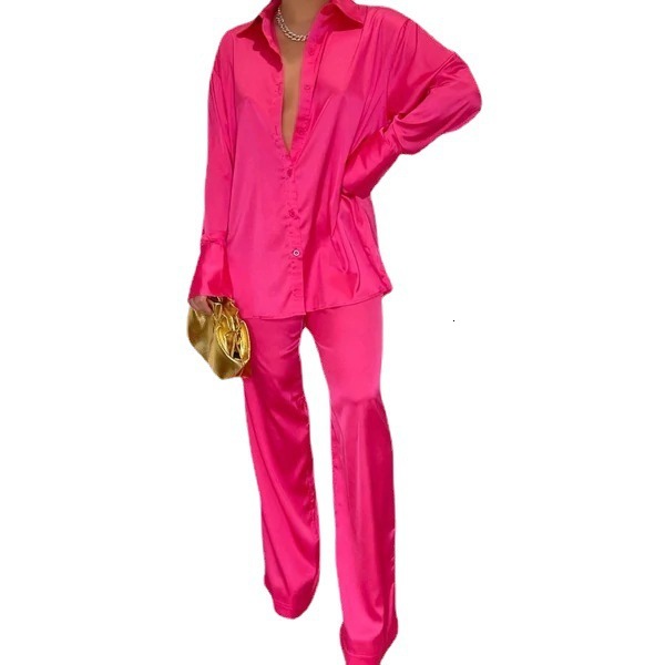 Women's Fashion Multi Color Tint Loose Casual Set