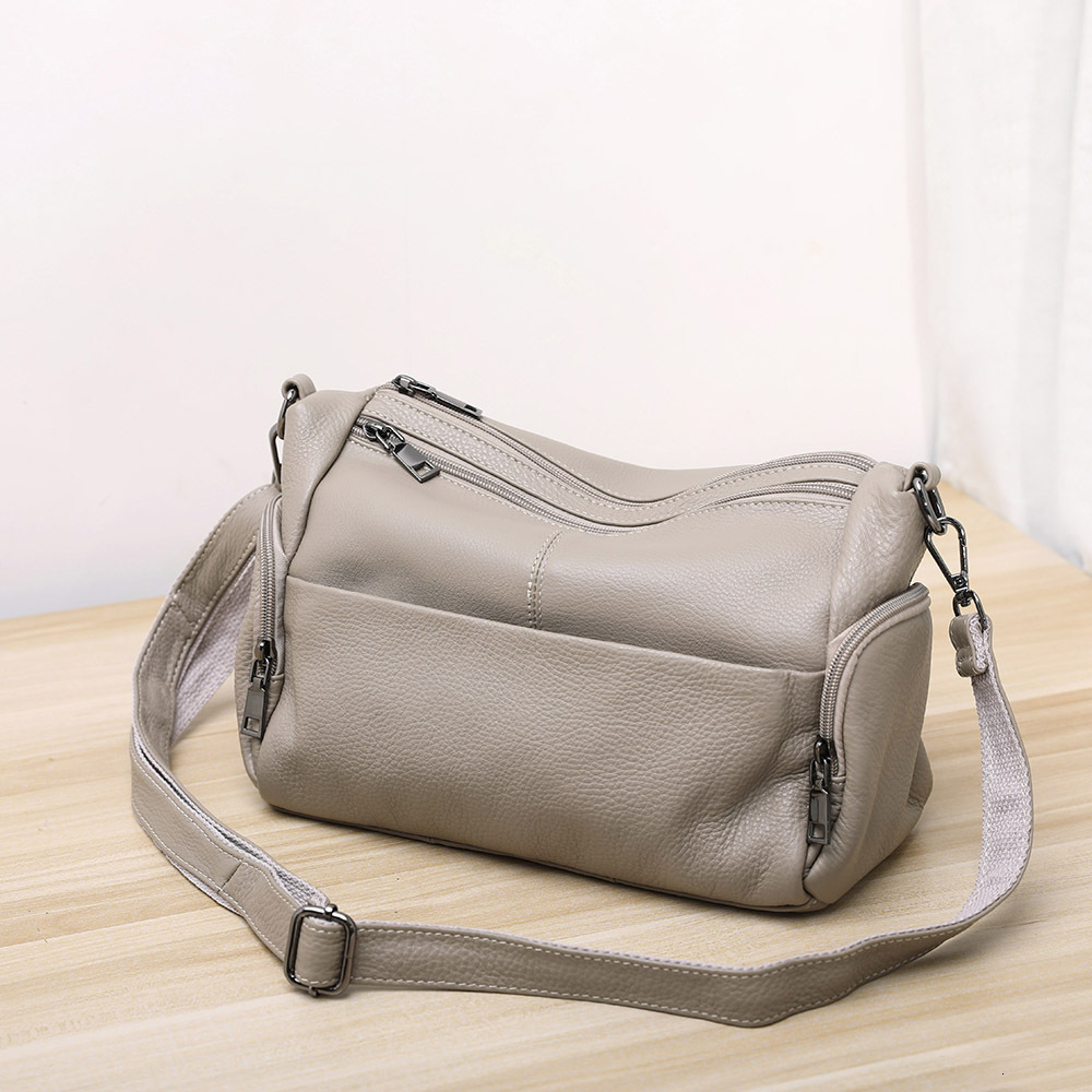 100% top layer cowhide women's shoulder crossbody genuine soft leather armpit bag, mommy bag