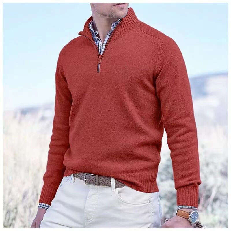 Men's autumn and winter collection men's knitted casual warm thick base sweater 2024 temperament versatile new trend clothing ins