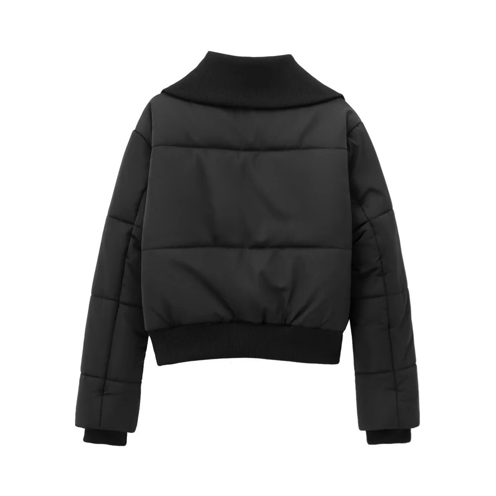 UNIZERA ribbed decorative layer pilot jacket cotton short autumn and winter product womens 241120