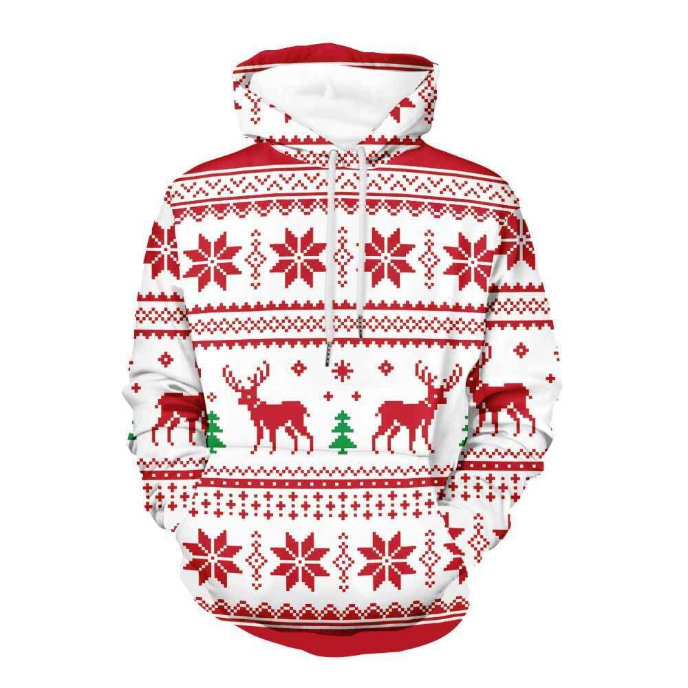 2024 Autumn/Winter New Christmas Collection HD Digital Printed Men's and Women's Casual Hoodie