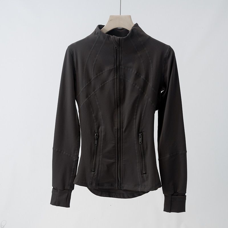Women's 2024 New Collar Slim Sports Long Sleeve Jacket Yoga Clothes Quick-Drying Breathable Fiess