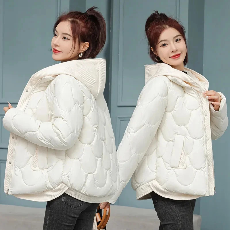 Winter Women Jacket Parkas Coat 2023 Thick Warm Padded Female Outwear Loose Snow Wear 241120