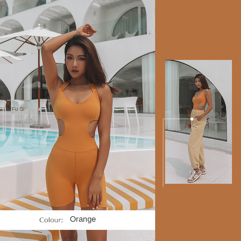 Women Backless Jumpsuits With Pads Sportswear Yoga Suits One-Pieces Bodysuits High Stretchy Fiess Overall Activewear Tracksuit