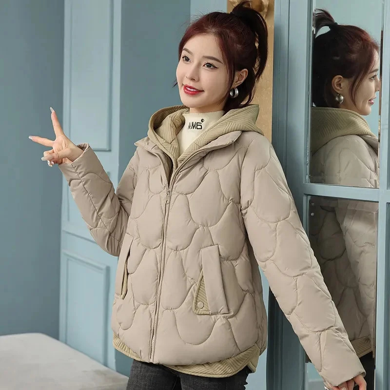 Winter Women Jacket Parkas Coat 2023 Thick Warm Padded Female Outwear Loose Snow Wear 241120